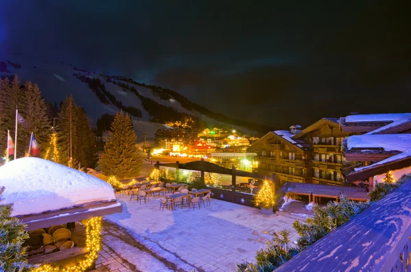 Courchevel 1850 la nuit — Photo