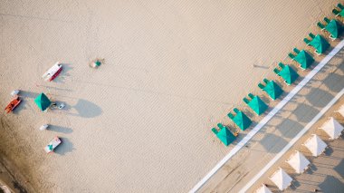 Versilia'da özel plaj, Toskana'da 20 km