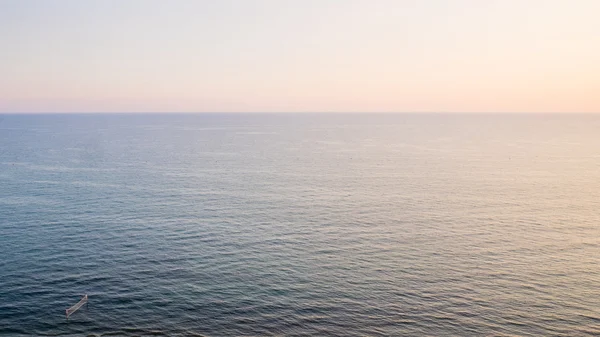 Aerial View Taken Small Airplane Tirrenean Sea Sunset — Stock Photo, Image
