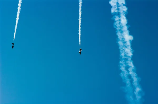 Viareggio Italie Juin Spectacle Aérien Frecce Tricolori Équipe Voltige Armée — Photo