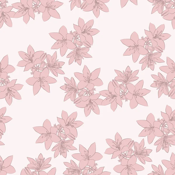 Yaprak arka plan. Lily ile çiçek sorunsuz doku