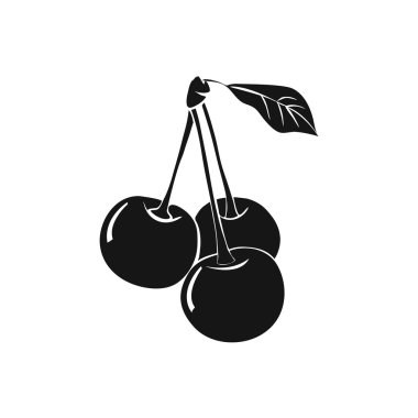 İle üç Olgun Kiraz yaprakları