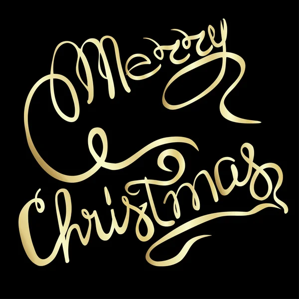 Buon Natale a mano lettering — Vettoriale Stock