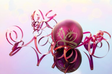 dekorasyon için dar pembe ve top şerit