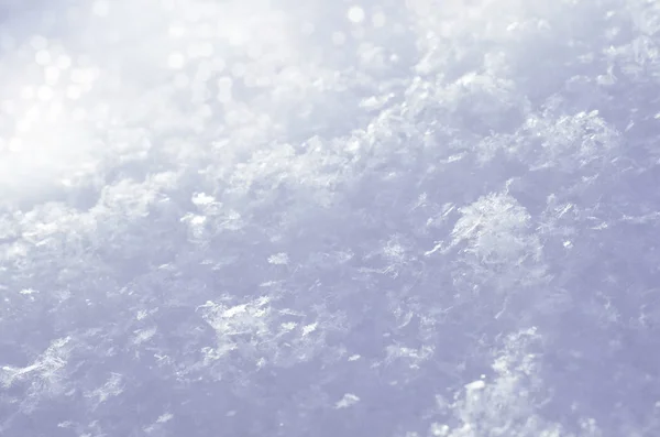 Pluizig sneeuw close-up — Stockfoto