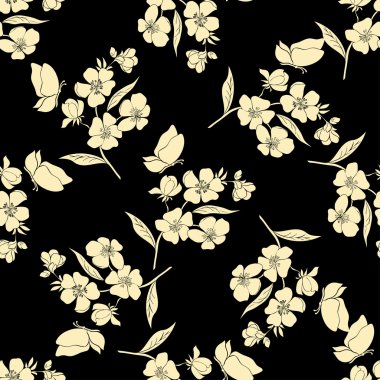 Soyut sarı seamless modeli