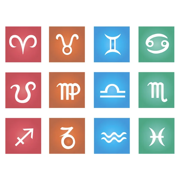 Znak zodiaku w ramie kwadratowych — Wektor stockowy