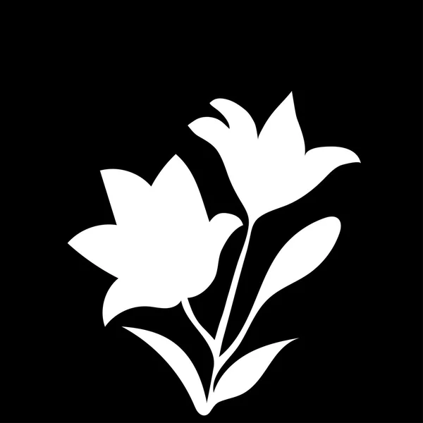 Silhouette Lily. — Image vectorielle