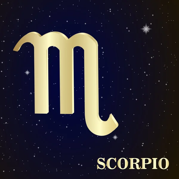 Signo del zodíaco de Escorpio — Vector de stock