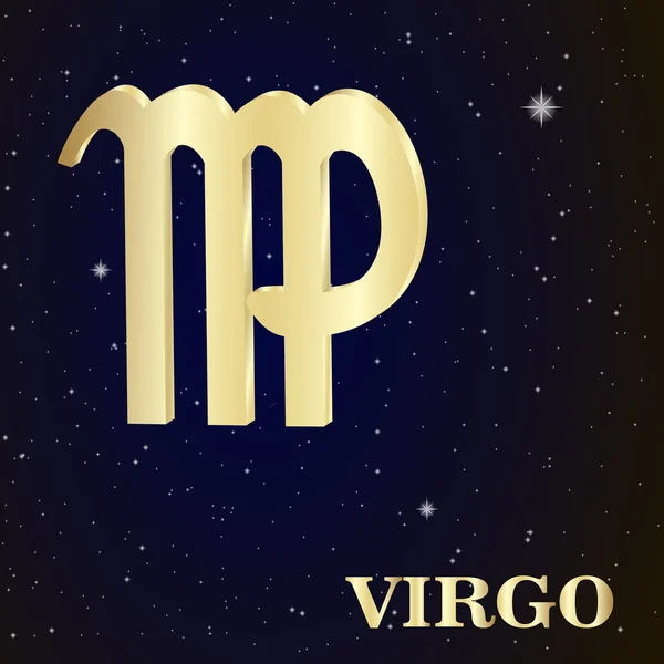 Signo del zodíaco Virgo es el cielo estrellado — Archivo Imágenes Vectoriales