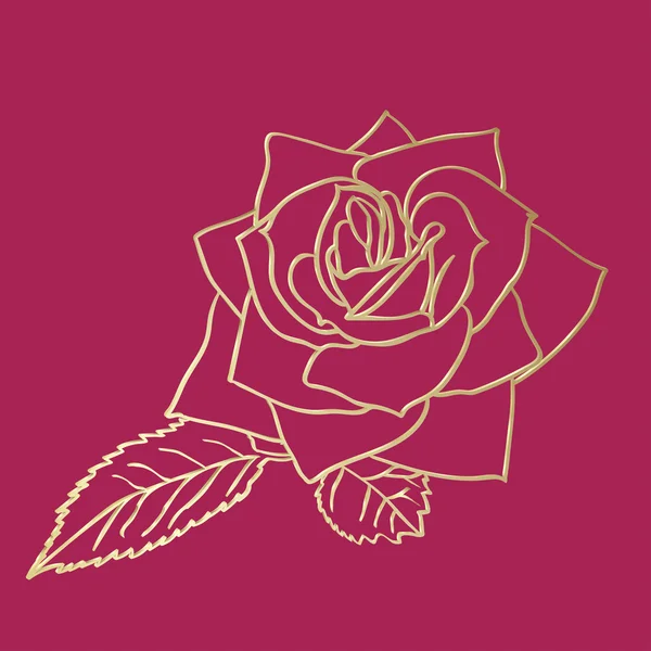 Croquis rose — Image vectorielle