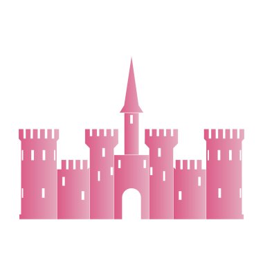 Abstract castle vector logo template vector