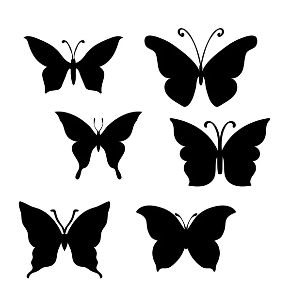 Conjunto mariposa — Vector de stock