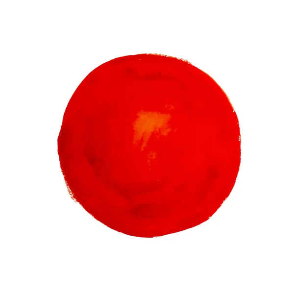 Círculo rojo acuarela — Archivo Imágenes Vectoriales