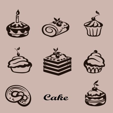 Tatlı kek meyve kümesi