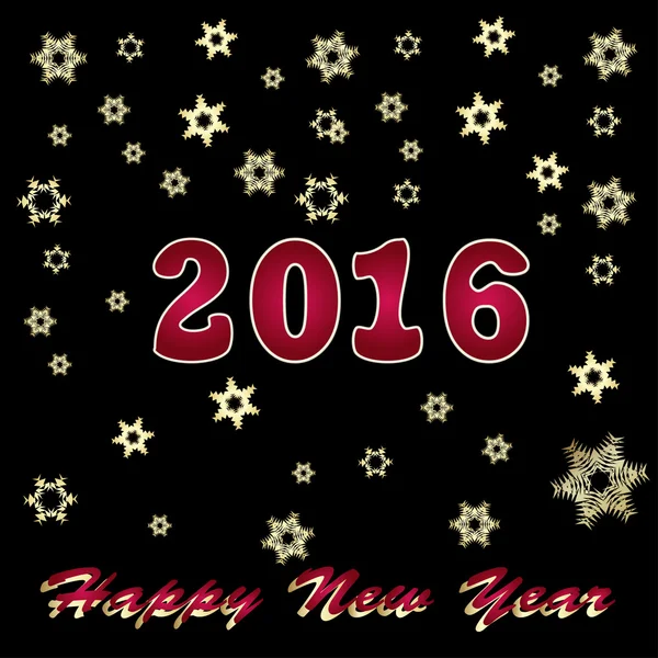 Hermoso Feliz Año Nuevo 2016 — Archivo Imágenes Vectoriales