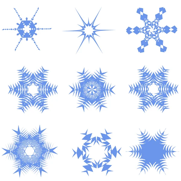 Snowflake Vectors — Stock Vector