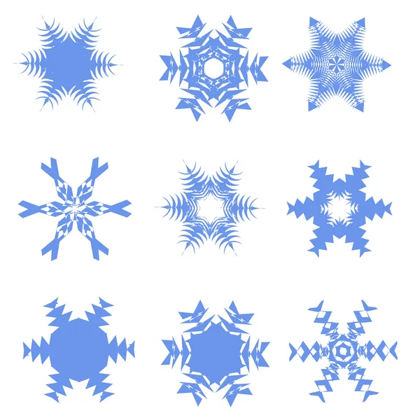 Snowflake Vectors — Stock Vector