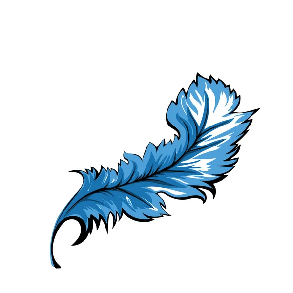 Pluma decorativa — Vector de stock