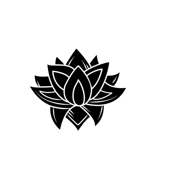 Lotus bloemen pictogram — Stockvector