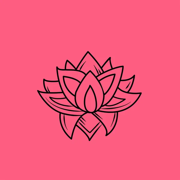 Ikona aplikace Lotus květy — Stockový vektor