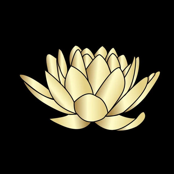 Lotus fleurs icône — Image vectorielle