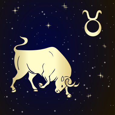 Zodyak Toros yıldızlı gökyüzü olduğunu