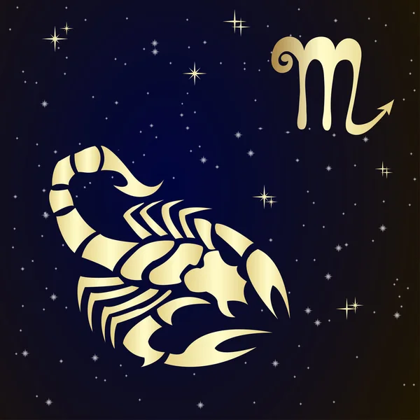 Scorpio signo do zodíaco —  Vetores de Stock