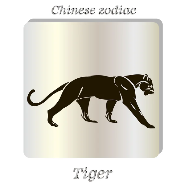 Απεικόνιση φορέα τίγρης — Διανυσματικό Αρχείο