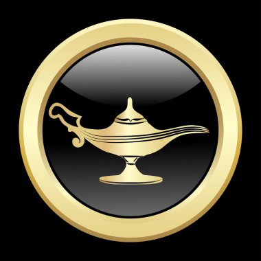 simge vektör çizim cin lamba