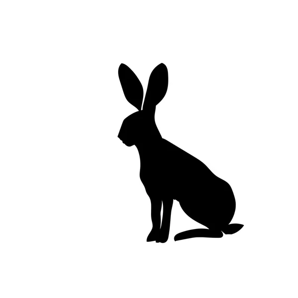 剪影兔 — 图库矢量图片