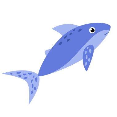 Beyaz arka planda izole edilmiş şirin köpekbalığı.