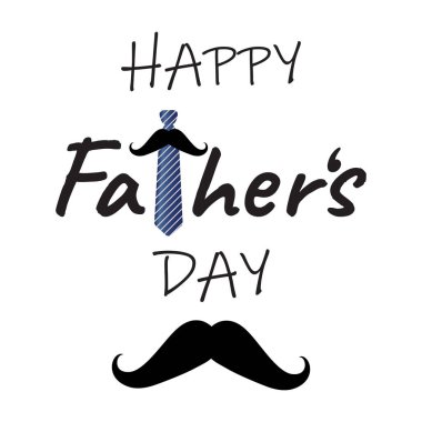 Babalar Günü tebrik kartı. Kaligrafi. Çıkartma, moda tasarımı. Vektör illüstrasyonu