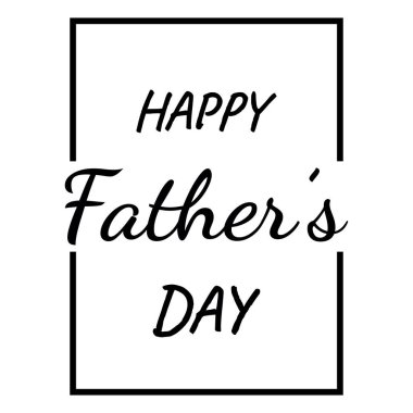 Babalar Günü tebrik kartı. Kaligrafi. Çıkartma, moda tasarımı. Vektör illüstrasyonu