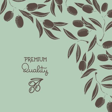 zeytin dalı ile arka plan