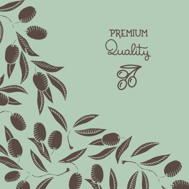 zeytin dalı ile arka plan