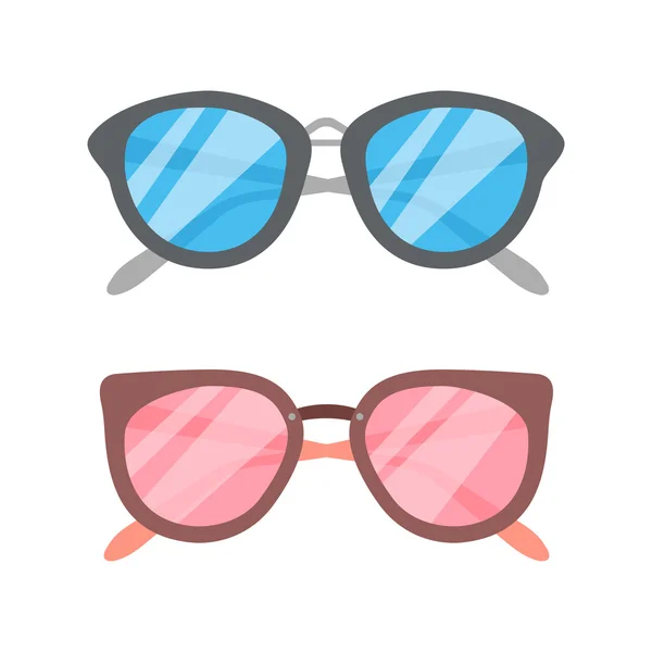 Lunettes de soleil icônes ensemble — Image vectorielle