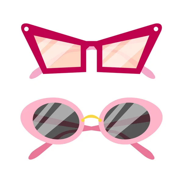 Sunglasses icons set — Stock Vector