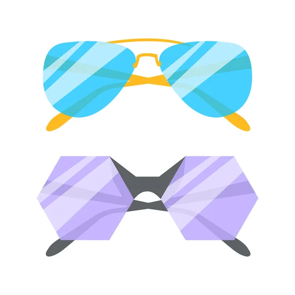 Sunglasses icons set — Stock Vector