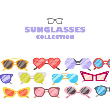 güneş gözlüğü Icons set