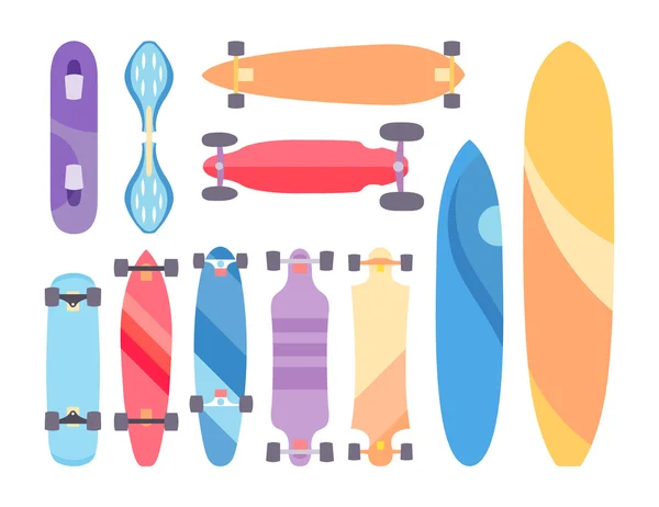 Skateboarding boards theme illustration — Stock Vector