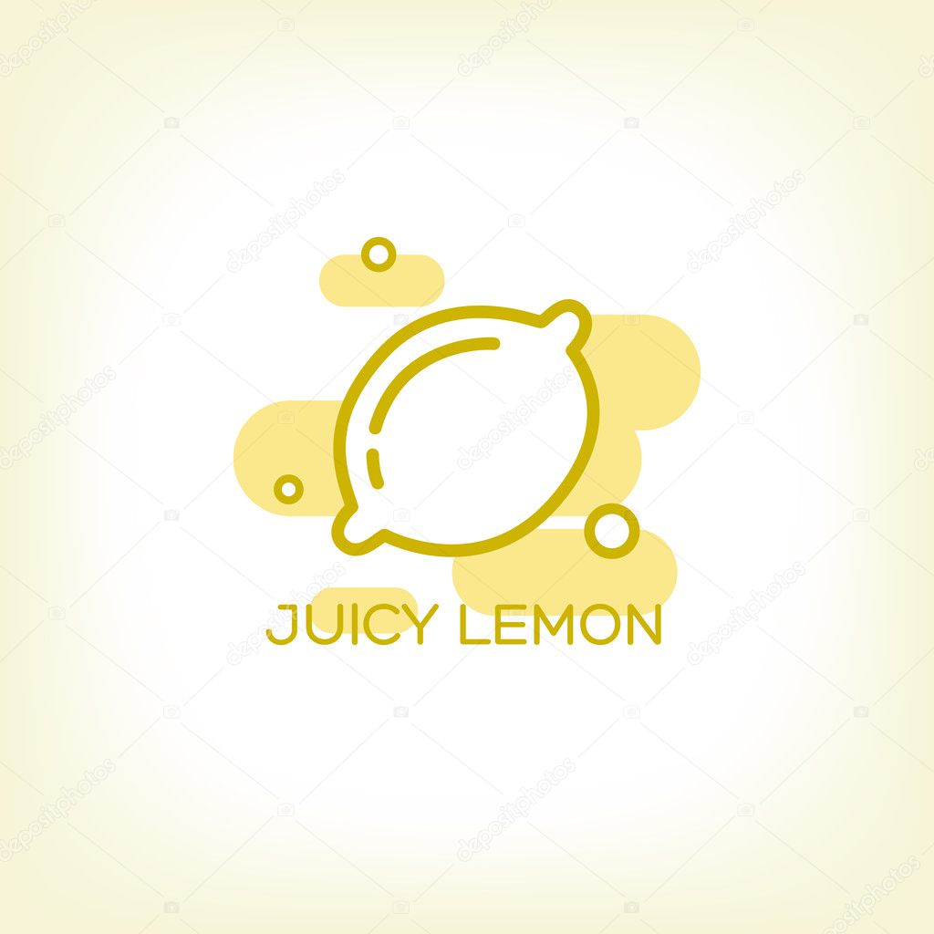 Lemon and Healthy Fruit design with modern style, vector illustration