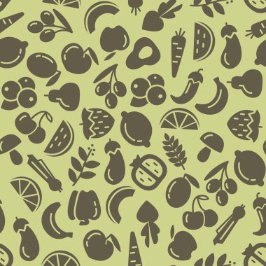 meyve ve sebze seamless modeli
