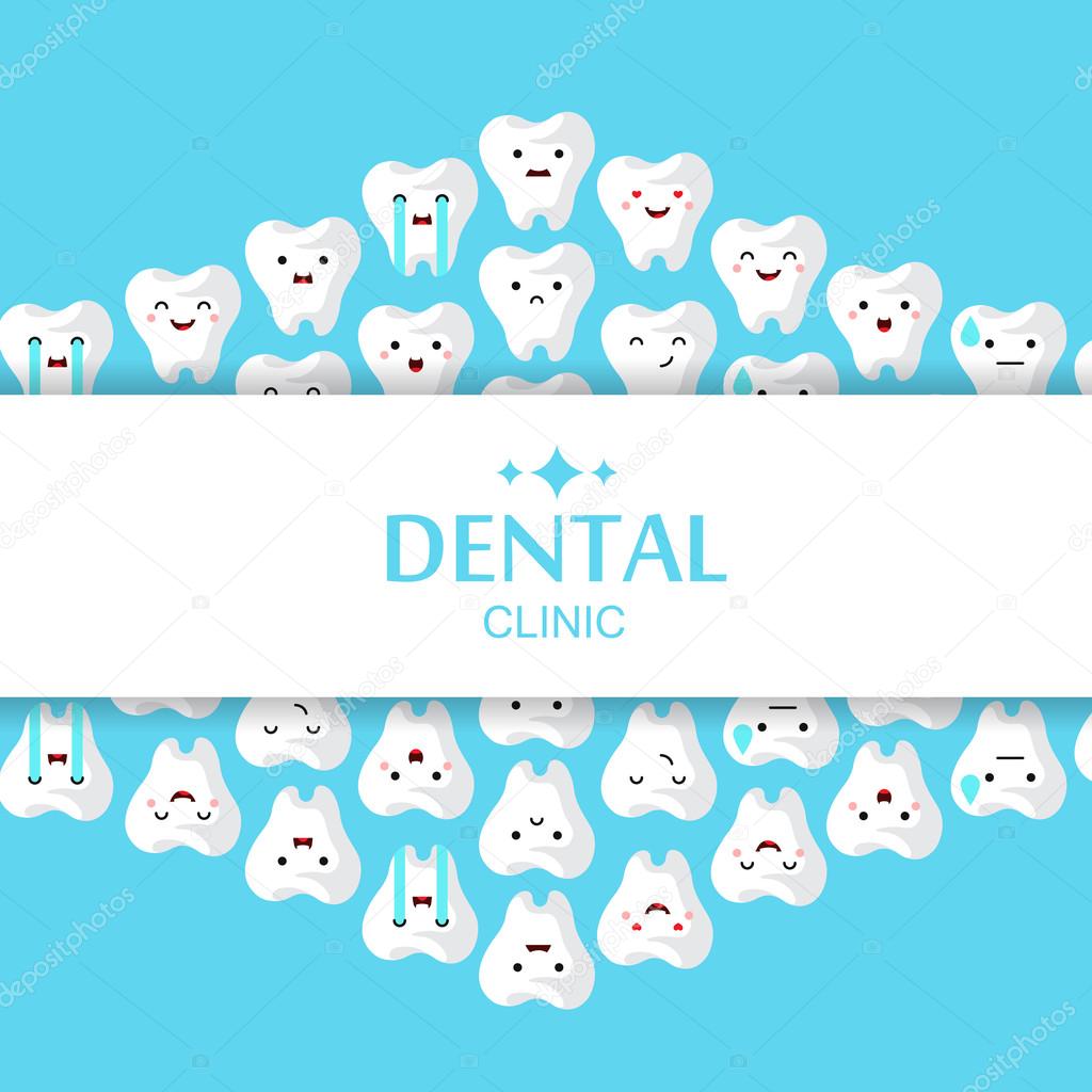 Cartoon illustration of teeth