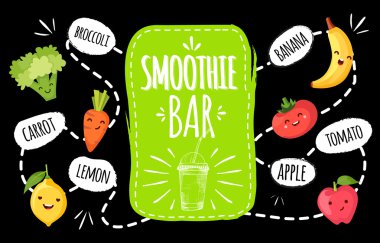 Güler yüzlü çubuğunun sağlıklı menü