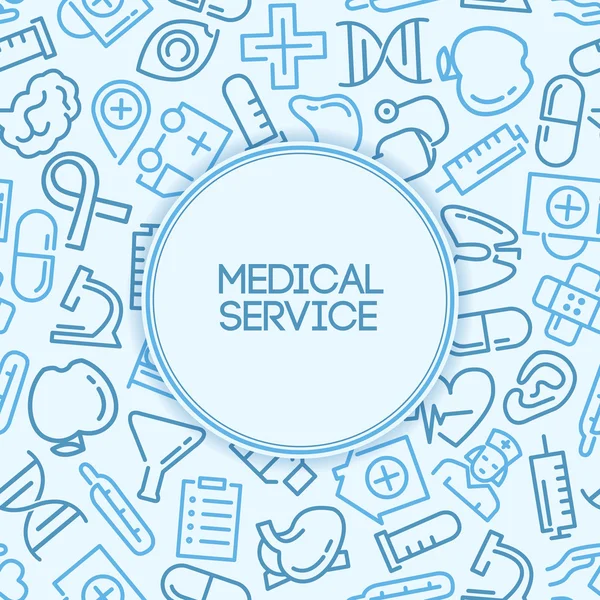 Medicinsk service bakgrund — Stock vektor