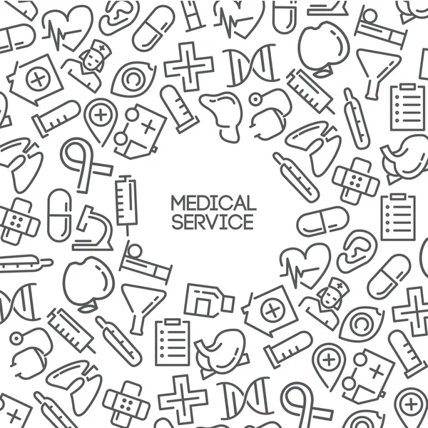 Antecedentes médicos — Vector de stock