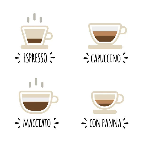 Set de iconos de café — Archivo Imágenes Vectoriales