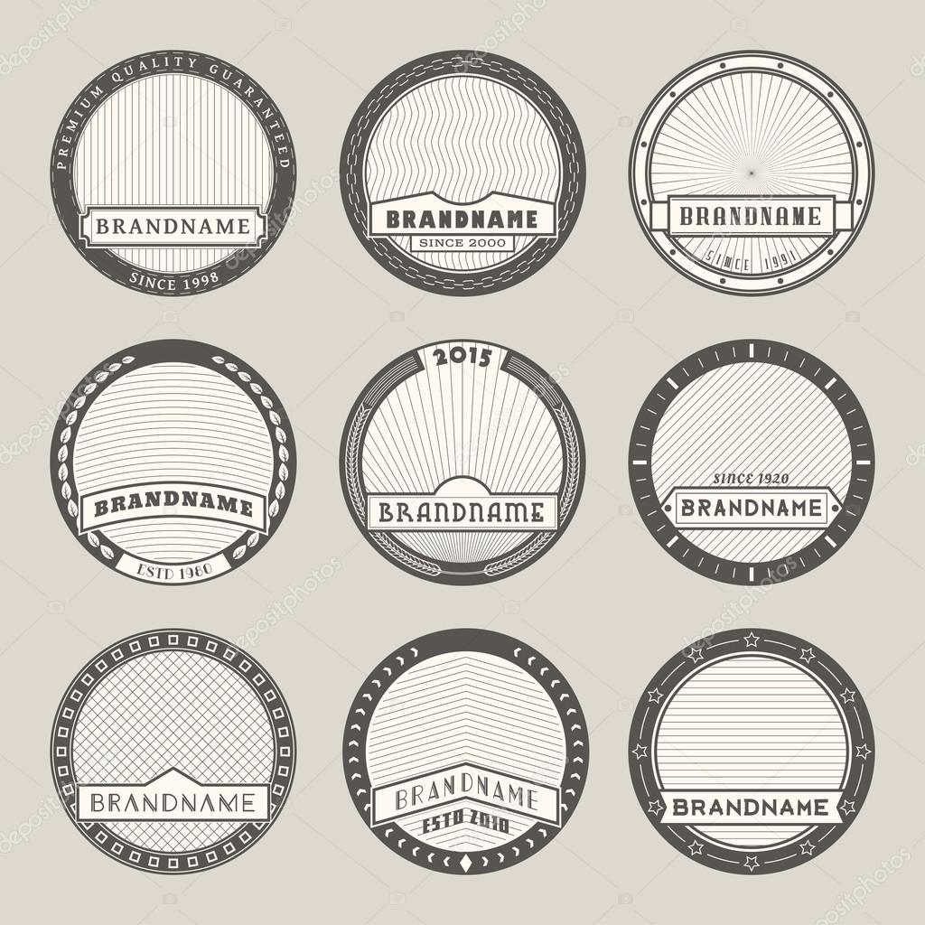 Label templates Stock Vector Image by ©daseugen #20 For Free Round Label Templates Download