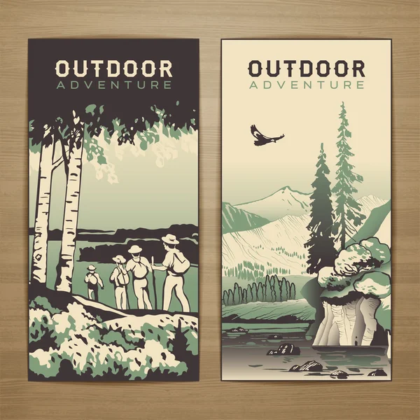 Outdoor-Flyer — Stockvektor